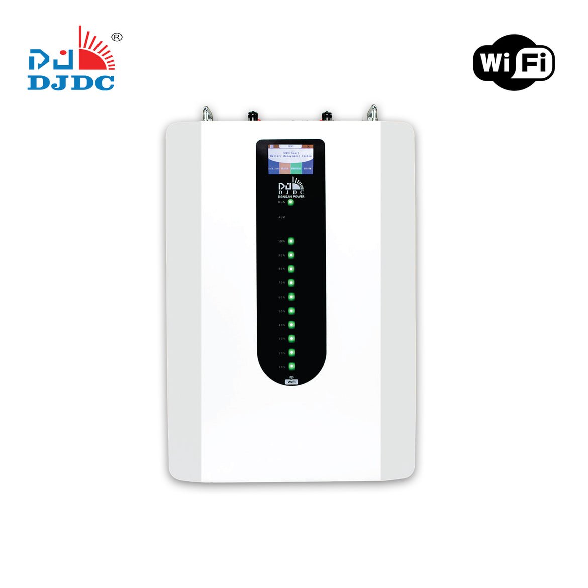 DJDC Dongjin 51.2V 100Ah Lithium Ion LiFePO4 Wall Mounted Battery with WiFi Bluetooth 5.12kW IP32