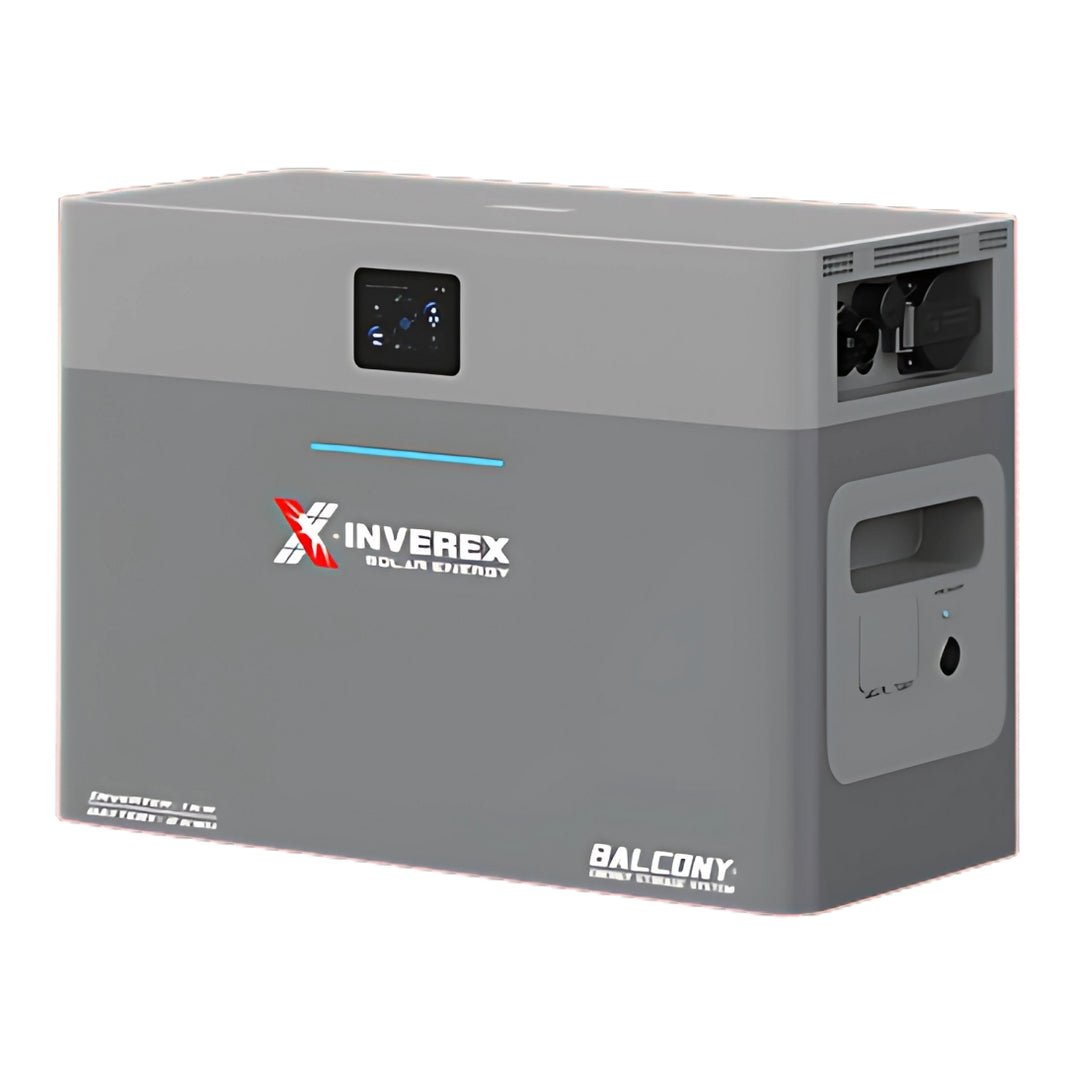 Inverex BALCONY 1H2 1000W Compact Power System – Dual MPPT Inverter with Built in 2000Wh Battery IP65