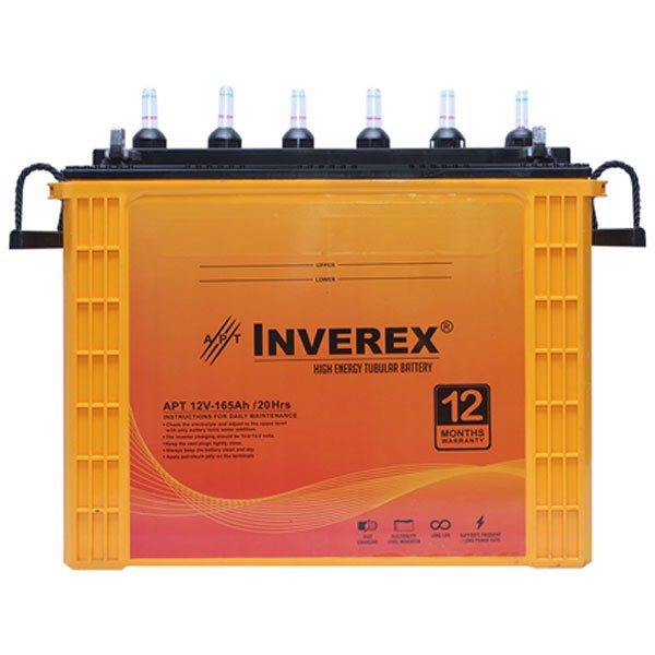 Inverex Tall Tubular 12V 165Ah Battery