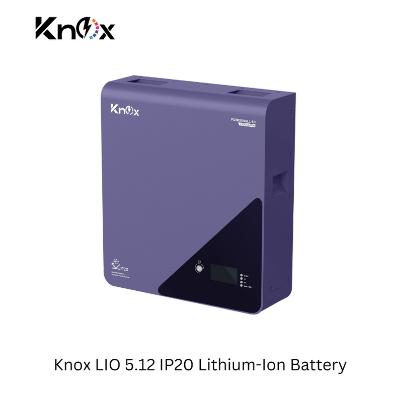 Knox Power Wall 6.1 51.2V 100AH IP20 Lithium Ion Battery – 5.12 kWh Scalable Energy Storage Solution